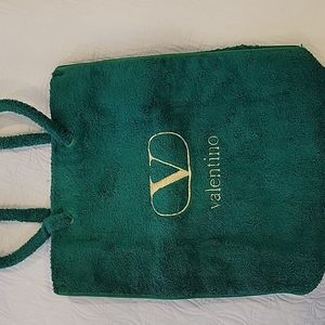 Valentino towel beach bag.
